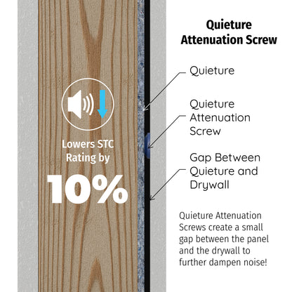 Quieture Sound Attenuation Screws - 6 x 1.25"