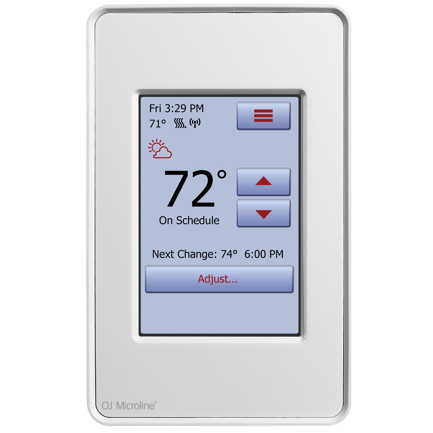 Thermostat: QuietWarmth Smart Home Color Touch Screen WiFi Floor Warming Thermostat 120-Volt/240-Volt THERMPROTOUCH