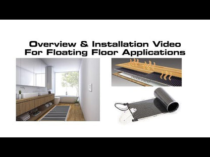 QuietWarmth Float Radiant Floor Heating Mat for Laminate, Luxury Vinyl, and other Floating Floors