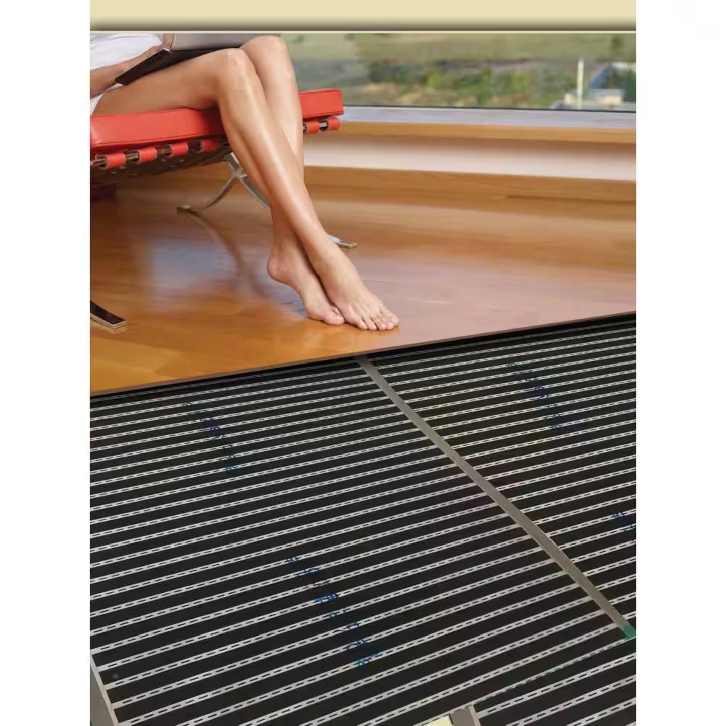 QuietWarmth Float Radiant Floor Heating Mat for Laminate, Luxury Vinyl, and other Floating Floors