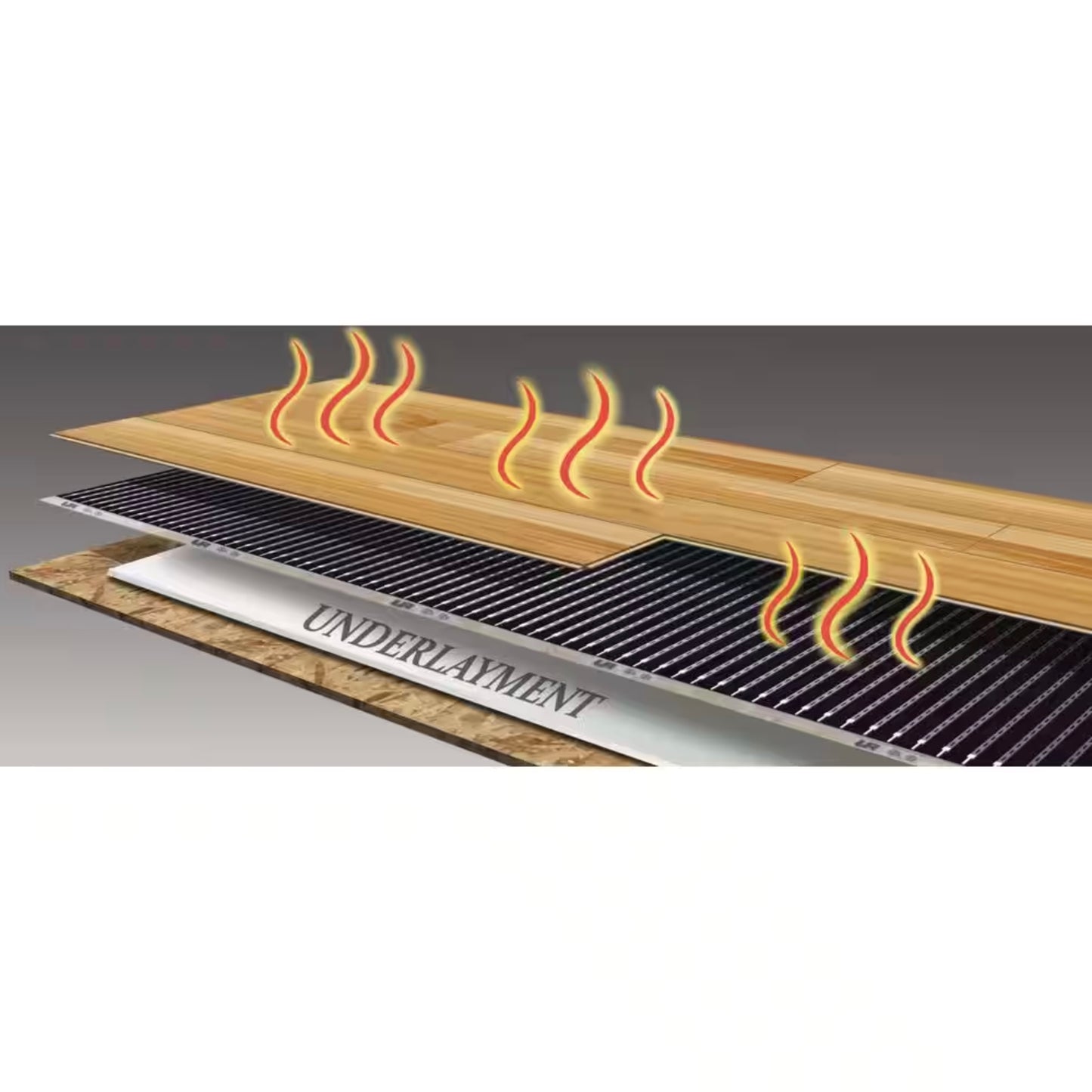 QuietWarmth Float Radiant Floor Heating Mat for Laminate, Luxury Vinyl, and other Floating Floors