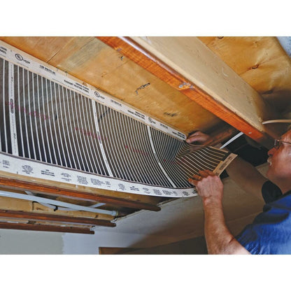 QuietWarmth Joist Radiant Floor Heating Mat for Existing Floors (Installs Below Subfloor Between 16”OC Joists)