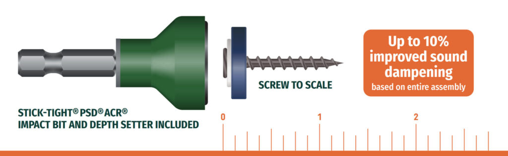 Quieture Sound Attenuation Screws - 6 x 1.25"